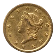 $1 Gold Liberty Type 1 - AU