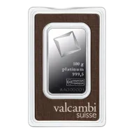100g Platinum Bar | Valcambi