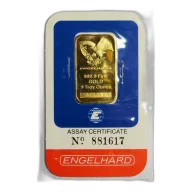 1-oz Engelhard .9999 Fine Gold Bar In Assay