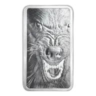 10 oz Silver Bar - PAMP USA Wolf Bar (In Capsule)