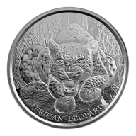 1 oz Ghana Leopard Silver Coin