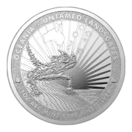 1 oz ABC Untamed Landscapes Thorny Lizard Silver Coin