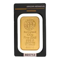Pre-Owned 100g Argor-Heraeus Gold Bar