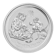 2016 2 oz Australian Lunar Series "Year of the Monkey" Silver Bullion Coin