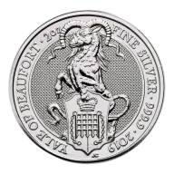 2 oz Queen's Beasts Silver Coin
