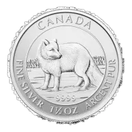 1.5 oz Arctic Fox Silver Coin
