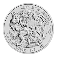Pre-Owned 2024 UK Beowulf and Grendel Myths and Legends 1oz Silver Coin - VAT Free
