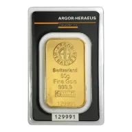 50 Gram Argor-Heraeus Kinebar Gold Bullion Bar