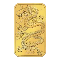 2026 1 Troy oz Perth Gold Dragon Bar Coin