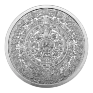 5 oz Aztec Calendar Silver Round