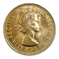 1965 Gold Sovereign - Queen Elizabeth II, St George & Dragon Reverse
