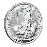 2021 1 oz Silver Britannia .999 Fine Silver Bullion Coin Brilliant Uncirculated