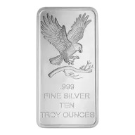 10 oz SilverTowne Eagle Silver Bar (New)