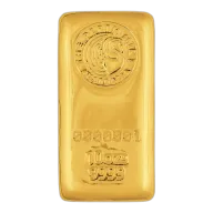 The Perth Mint 5oz Gold Cast Bar