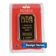 1-oz Generic Name Brand .9999 Fine Gold Bar In Damaged Assay