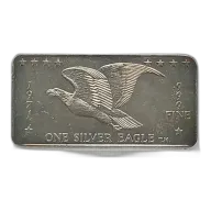 1971 One Silver Eagle 1 oz Silver Bar Vintage