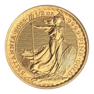 2025 1/2 oz United Kingdom Gold Britannia Bullion Coin