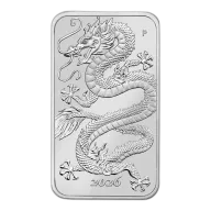 2026 1 Troy oz Perth Silver Dragon Bar Coin