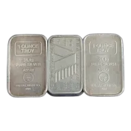 A-Mark Ingot 1 oz Silver Vintage Bar