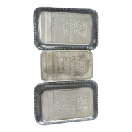 National refiners Assayers (Maple Leaf Design) 1 oz Silver Vintage Bar