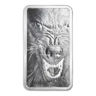 10 oz Silver Bar PAMP Into the Wild - Wolf