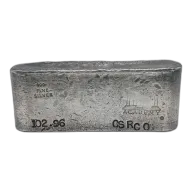 102.96 oz Academy Vintage Silver Poured Bar