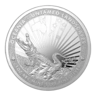 1oz ABC Mint Silver Crocodile Untamed Landscapes Series