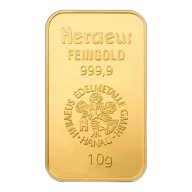 Pre-Owned 10g Heraeus Gold Bar