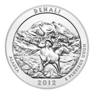 2012 5-oz Silver ATB Denali National Historical Park GEM BU