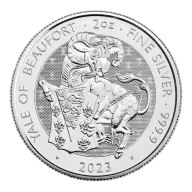 2023 U.K. 5 Pound 2 oz Silver Tudor Beast Yale of Beaufort BU