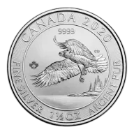 2020 1.5 Oz Canadian North American Bald Eagle Silver Coin