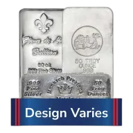 Pre-Owned 50 oz Silver Bar