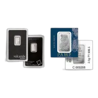 2.5 gram Platinum Bar - Brand Varies (Carded)