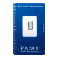 1 Gram Platinum Bar - PAMP Suisse Lady Fortuna (In Assay Card)