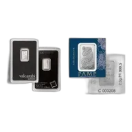 2.5 Gram Platinum Bar (Random Brand, In Assay Card)