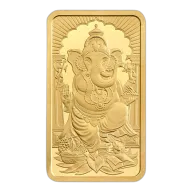 5 Gram Royal Mint Ganesh Minted Gold Bar