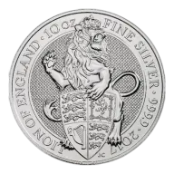 Pre-Owned 2017 UK Queen's Beasts The Lion 10oz Silver Coin - VAT Free
