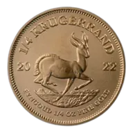 1/4 oz South African Mint Krugerrand Gold Coin