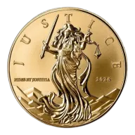 Scottsdale Mint 2026 Lady Justice 1/10oz Gold Niue Coin