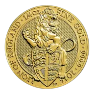 2016 1/4 oz Great Britain Queen's Beast Gold Coin - Lion