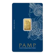2.5g Lady Fortuna PAMP Suisse Gold Minted Bullion Bar
