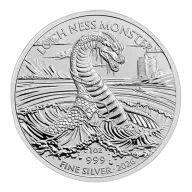 Pre-Owned 2026 UK Legendary Creatures: The Legend of the Loch Ness Monster 1oz Silver Coin - VAT Free