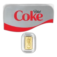 Diet Coke 1g Proof-Like Gold Bar