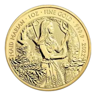 Pre-Owned 2022 UK Maid Marian Myths and Legends 1oz Gold Coin
