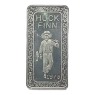 1973 Huck Finn 1 oz Silver Bar VINTAGE