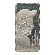 Vagabond Prospector 1 oz Silver Bar VINTAGE The Hamilton Mint