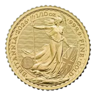 2026 Great Britain Gold Britannia £10 1/10 oz - BU