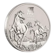 2026 P Australia Silver Lunar Series III Year of the Horse 5 oz $8 - BU