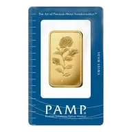 1 oz Gold Bar - PAMP Suisse - Rosa - 999.9 Fine in Sealed Assay