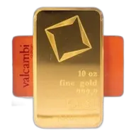 10 oz Gold Valcambi Bar - In Assay